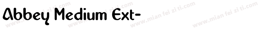 Abbey Medium Ext字体转换